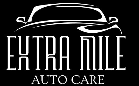 business logo: extra mile auto care